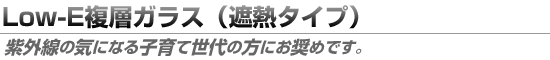 Low-E���w�K���X�i�ՔM�^�C�v�j